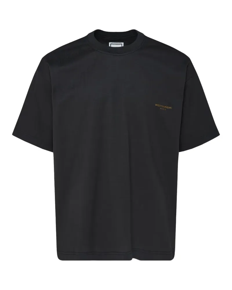 Wooyoungmi Back Seasonal -print T-shirt - Schwarz Schwarz
