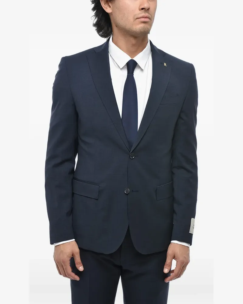 Corneliani Anzug mit Mikro-Check - Blau Blau