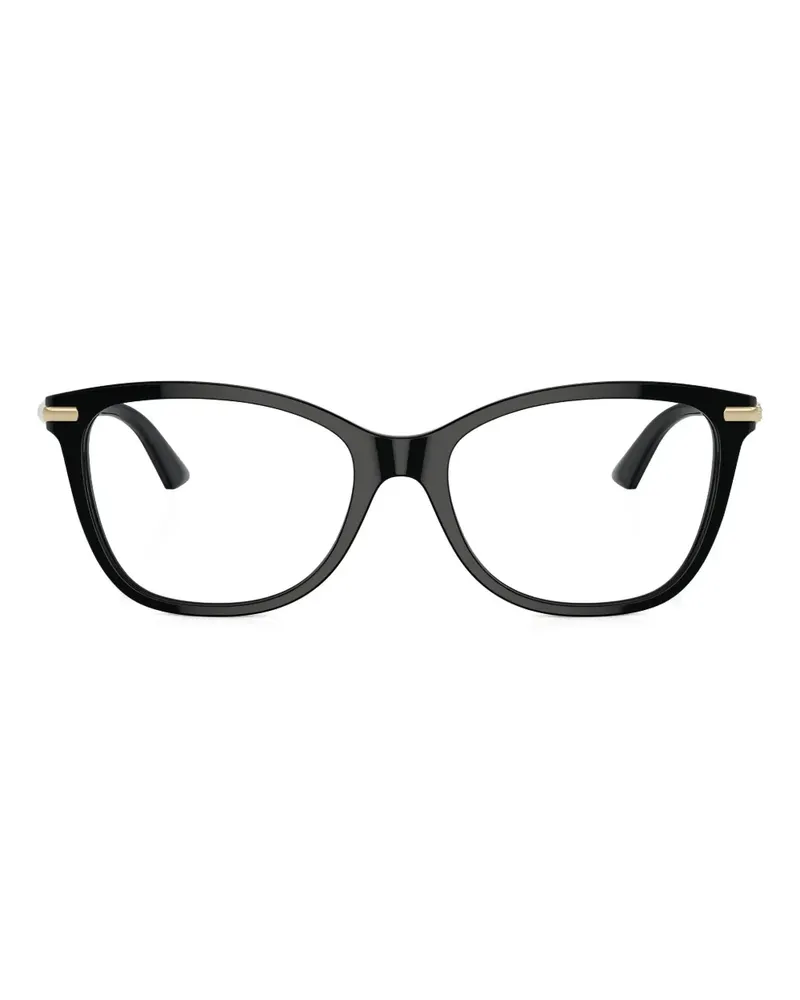 Jimmy Choo Brille mit rundem Gestell - Schwarz Schwarz