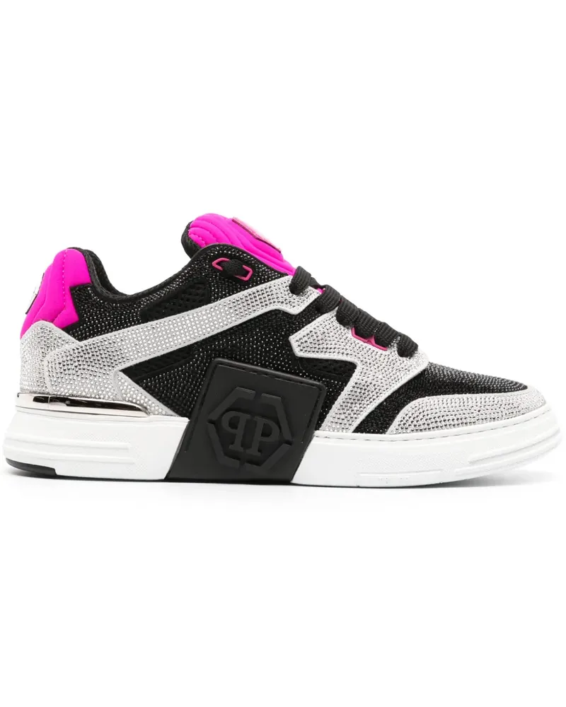 Philipp Plein Sneakers mit Kristallen - Schwarz Schwarz