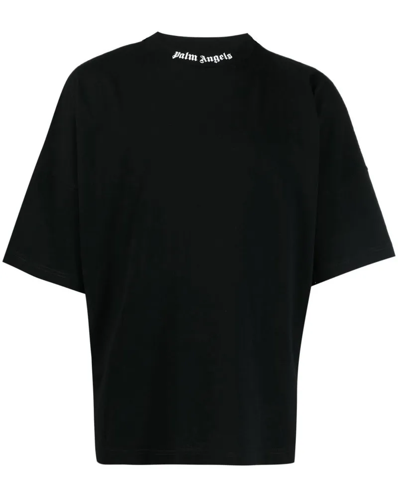 Palm Angels T-Shirt mit Logo-Print - Schwarz Schwarz