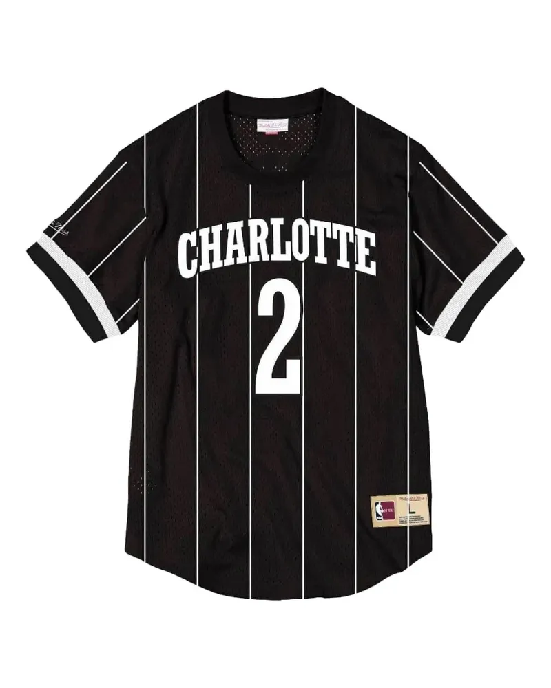 Mitchell & Ness Charlotte crew-neck T-shirt - Schwarz Schwarz