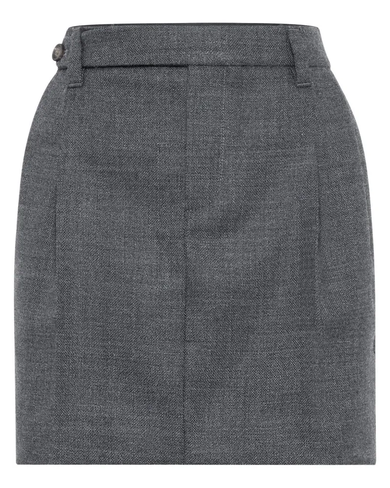 Brunello Cucinelli Klassischer Minirock - Grau Grau