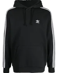 adidas Hoodie mit Streifen Schwarz