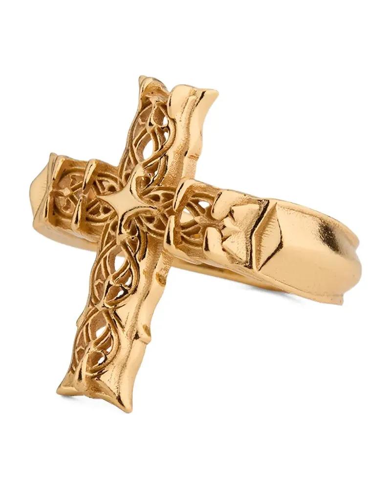 Emanuele Bicocchi Notre-Dame Ring mit Kreuz - Gold Gold