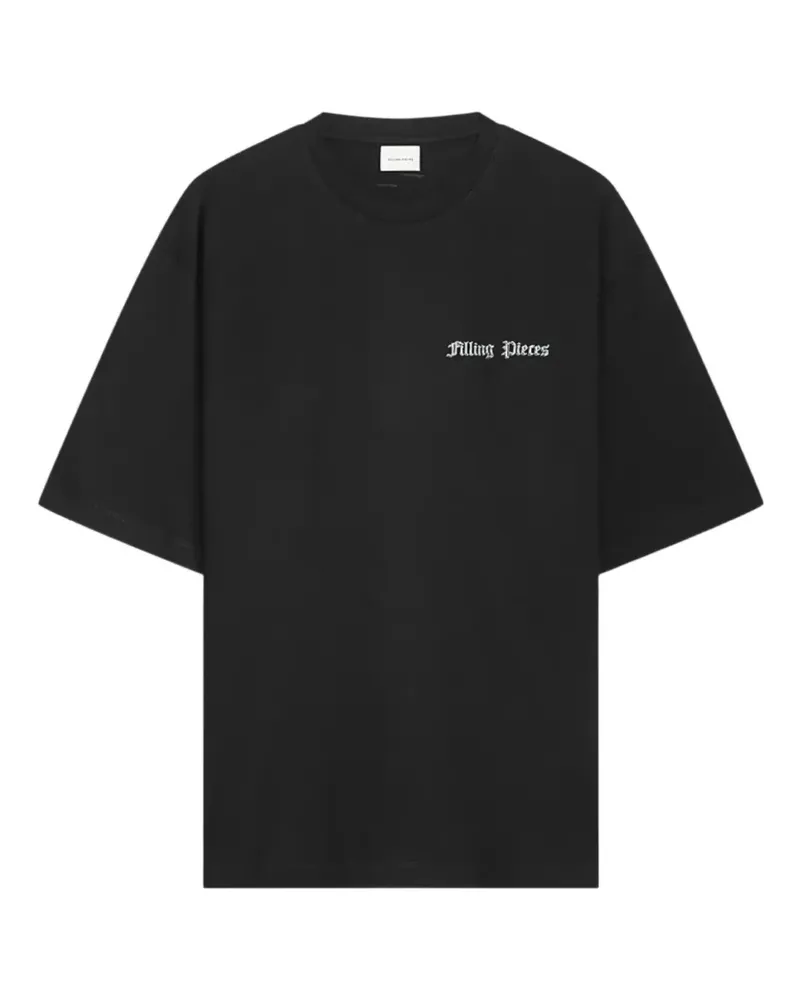 Filling Pieces T-Shirt mit Blumen-Print - Schwarz Schwarz