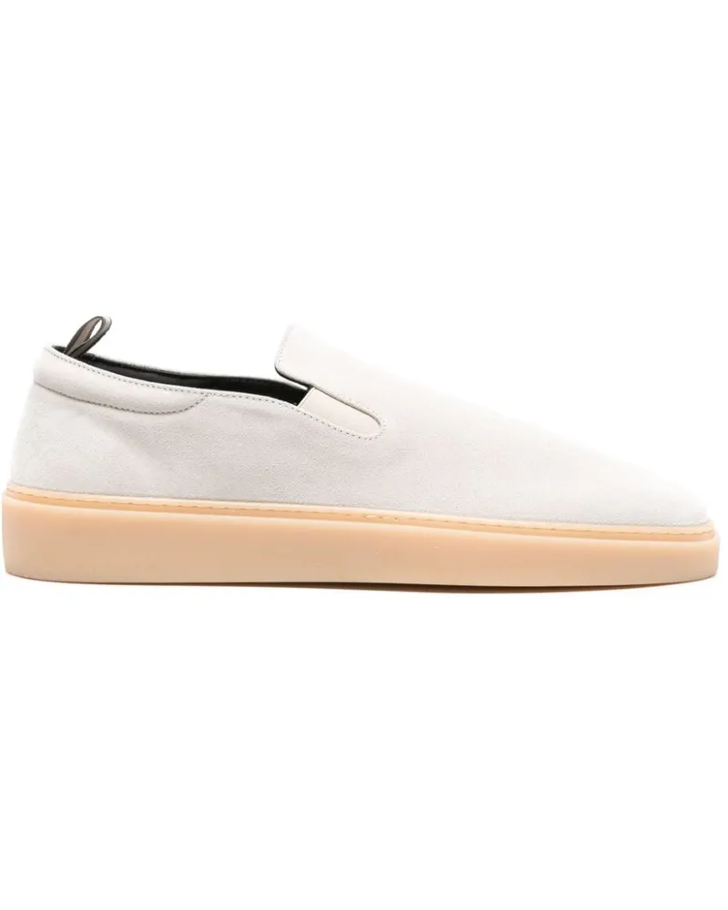 Officine Creative Italia Slip-On-Sneakers aus Wildleder - Weiß Weiß
