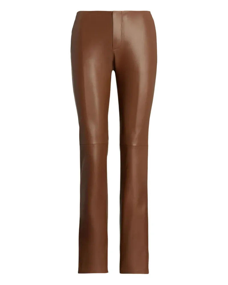 Ralph Lauren Hose aus Leder - Braun Braun