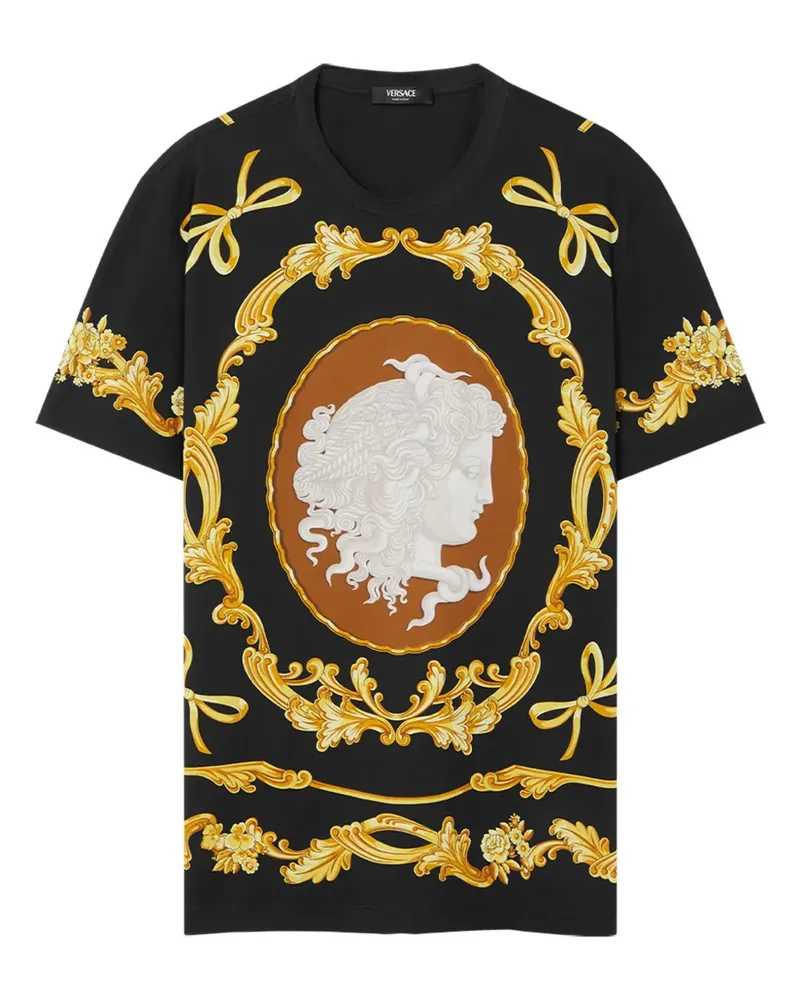 Versace Cameo T-Shirt - Schwarz Schwarz