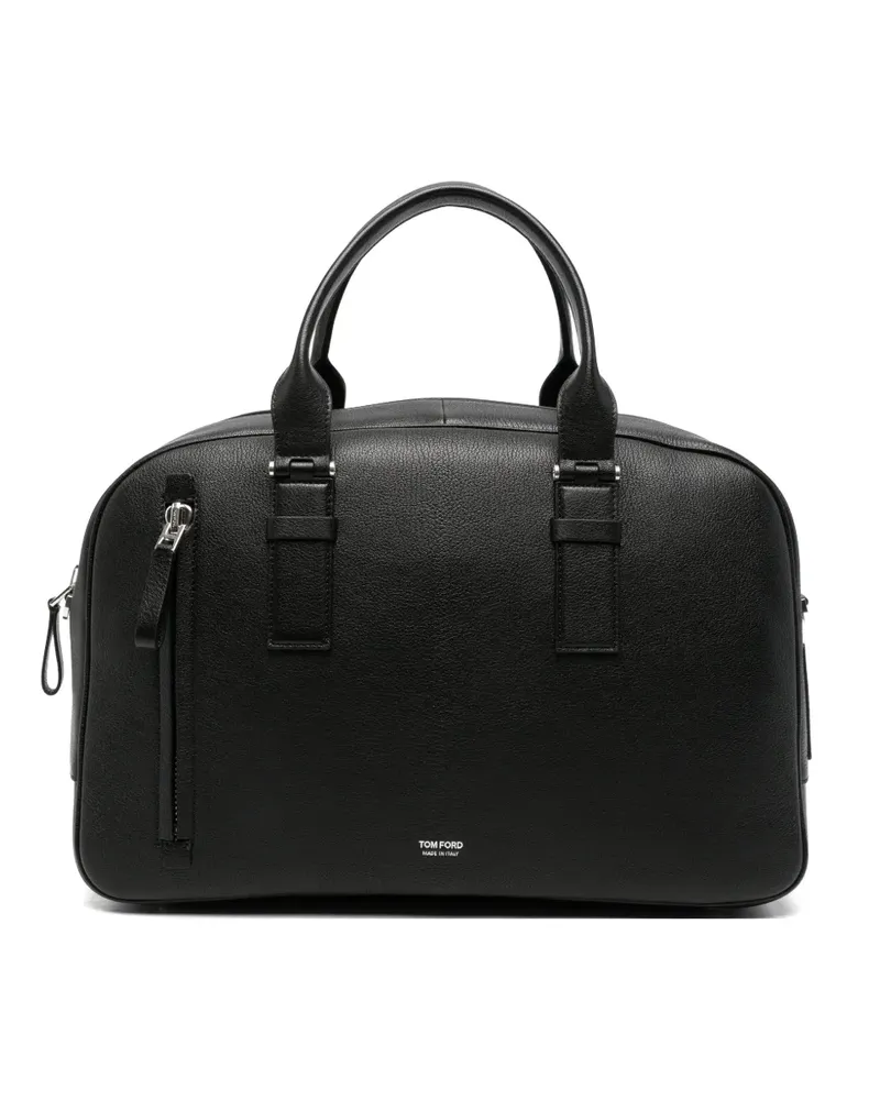 Tom Ford Shopper aus gekörntem Leder - Schwarz Schwarz