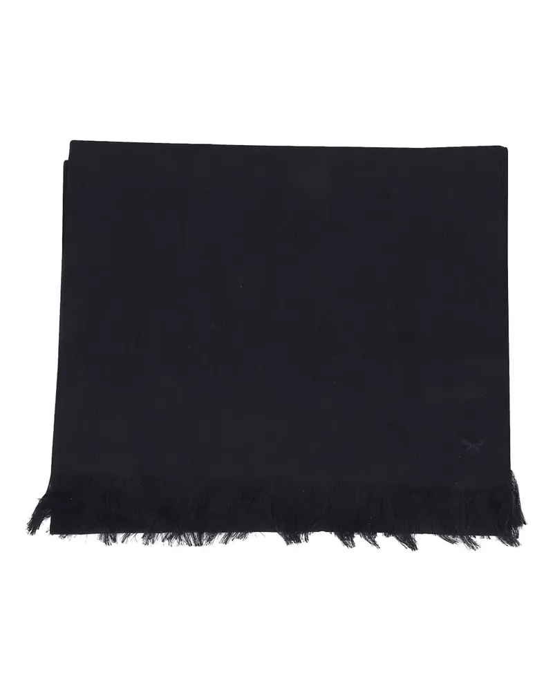 Max Mara Schal mit Fransen - Blau Blau