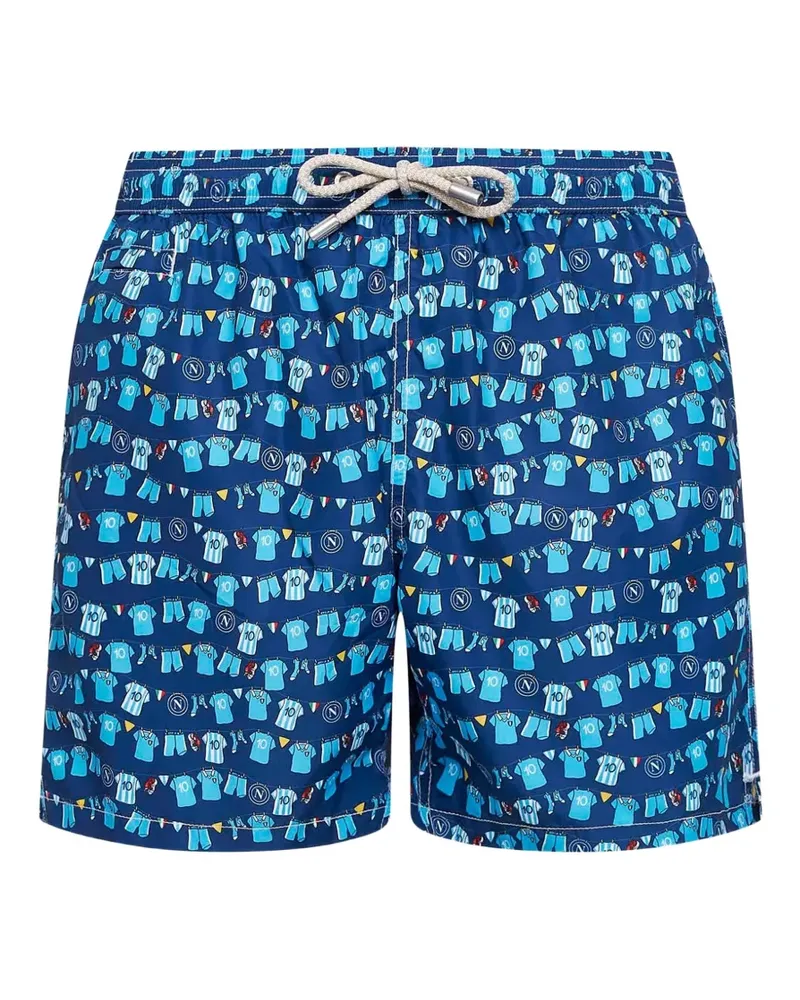 MC2 Saint Barth printed-design swim shorts - Blau Blau