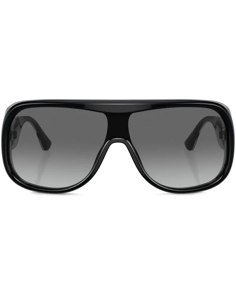 Ferrari Sonnenbrille mit Oversized-Gestell - Schwarz Schwarz
