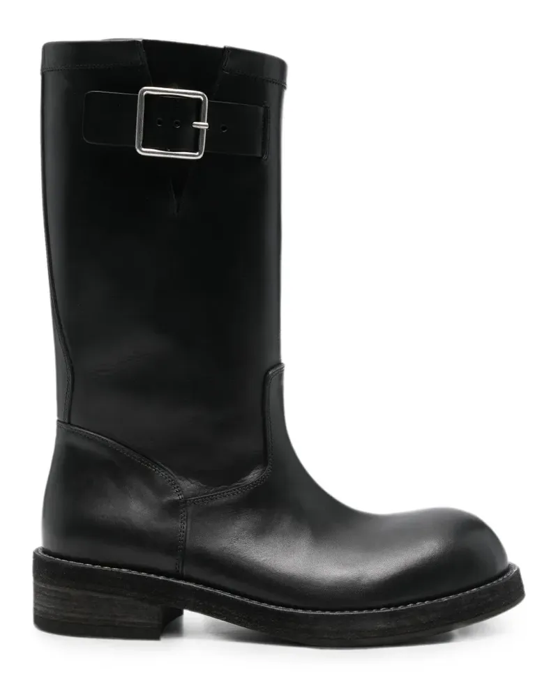 Ann Demeulemeester Neldor buckle-detail leather boots - Schwarz Schwarz