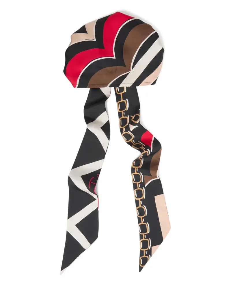 Emilio Pucci Istrice-print bandana hat - Schwarz Schwarz