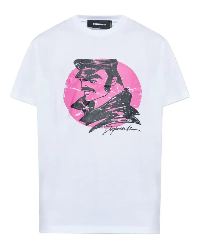 Dsquared2 T-Shirt mit Print - Weiß Weiß