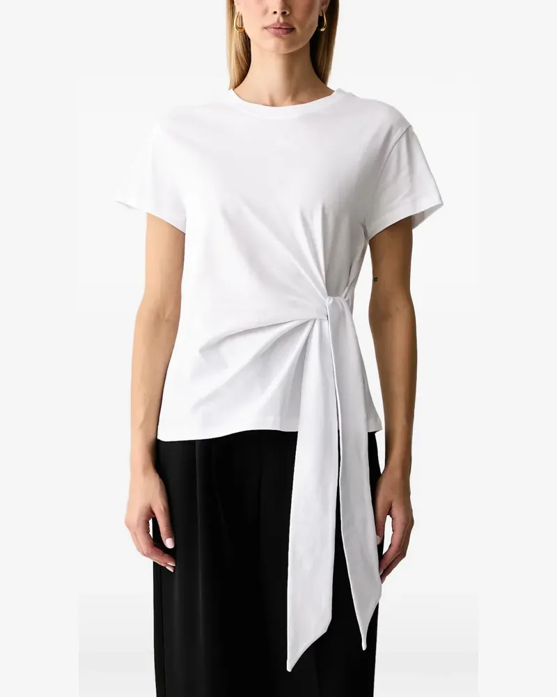 Karl Lagerfeld T-Shirt mit Schnürung - Weiß Weiß