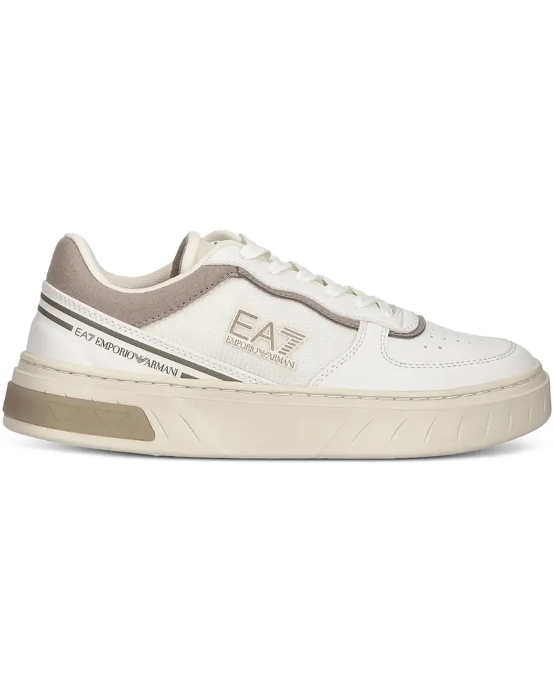 EA7 Sneakers mit Logo-Detail - Weiß Weiß