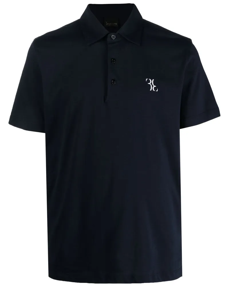Billionaire Poloshirt mit Logo-Print - Blau Blau