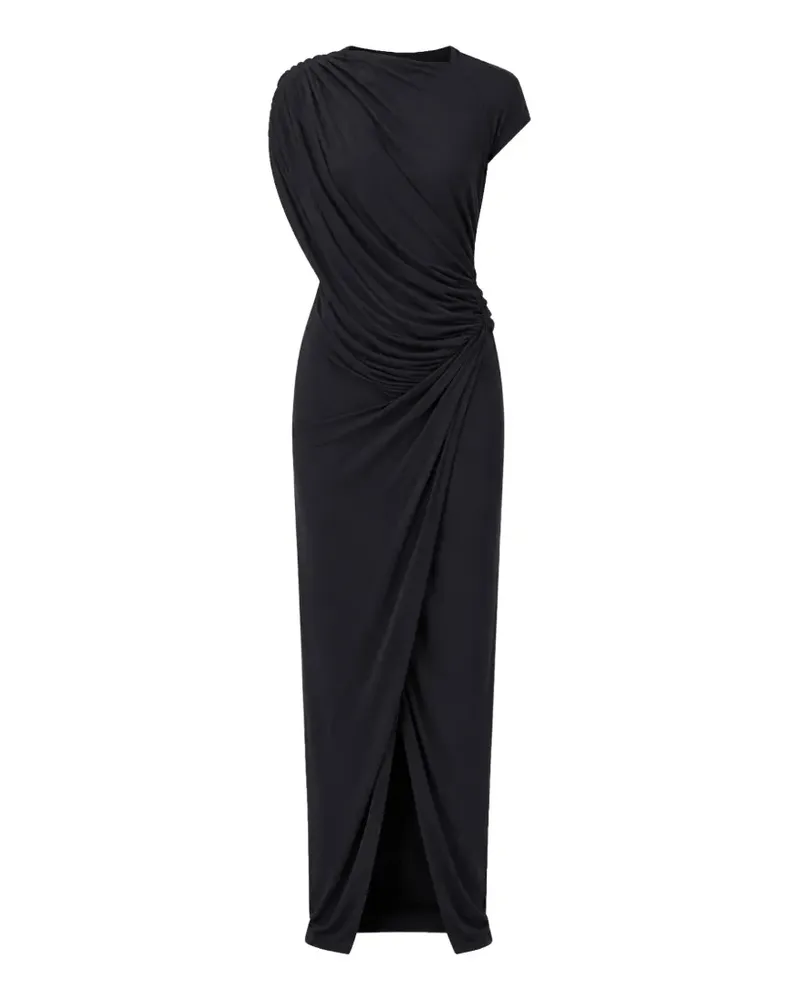 Rick Owens Ares draped maxi dress - Schwarz Schwarz