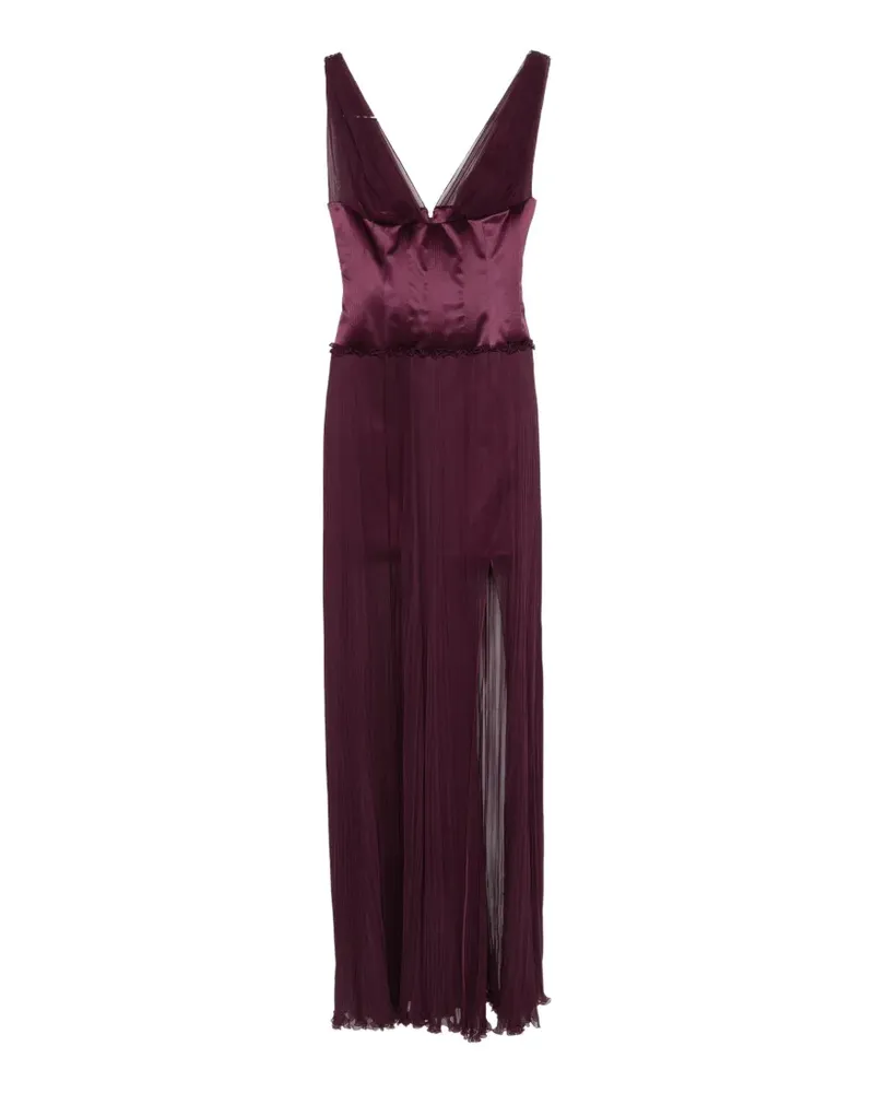 Ermanno Scervino pleated maxi dress - Violett Violett