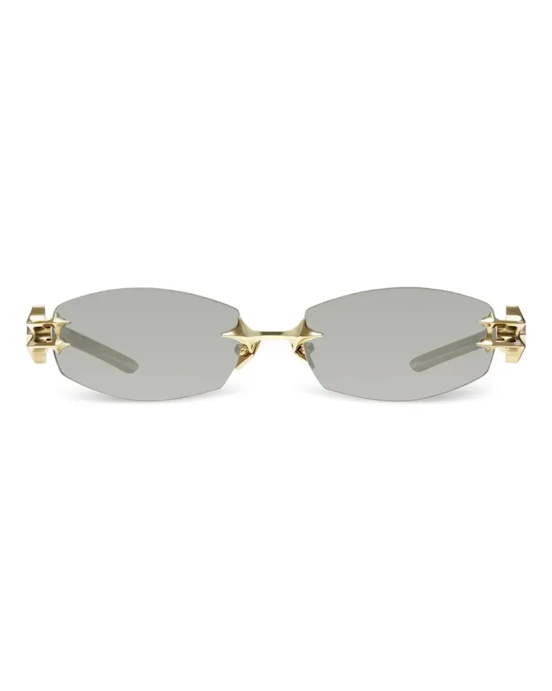 Gentle Monster Manifesto 031 Brille mit Sternverzierung - Gold Gold
