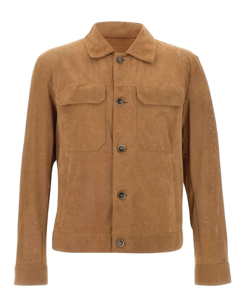 HUGO BOSS suede jacket - Nude Nude