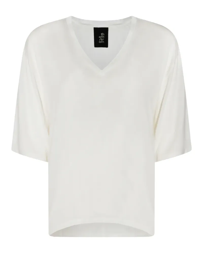 THOM KROM V-neck T-shirt - Nude Nude