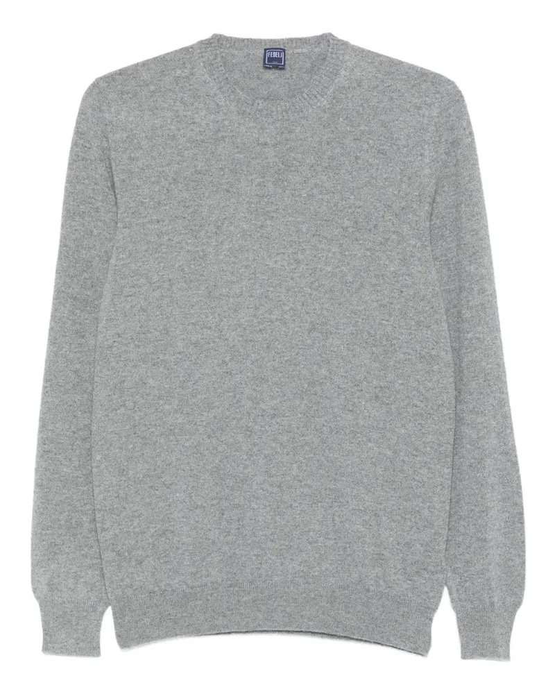 Fedeli Kaschmirpullover mit Rundhalsausschnitt - Grau Grau