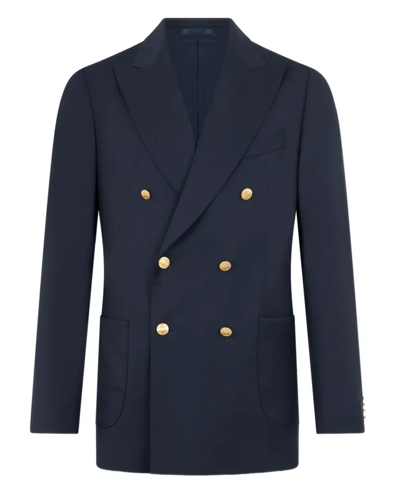 Brooks Brothers Doppelreihiges Sakko - Blau Blau