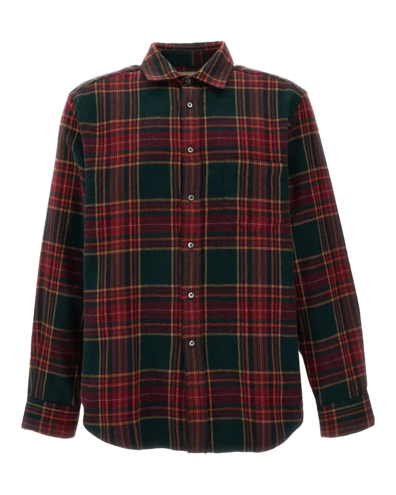 Portuguese Flannel Kariertes Bravio Flanellhemd - Grün Grün