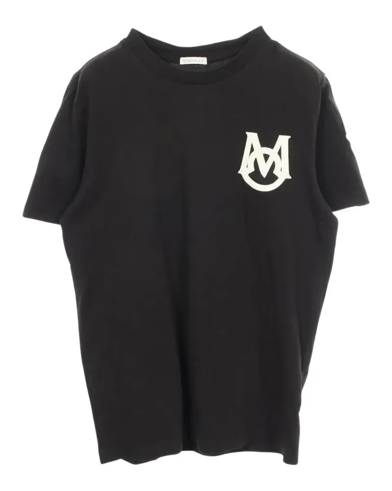 Moncler 2000s logo patch T-shirt - Schwarz Schwarz