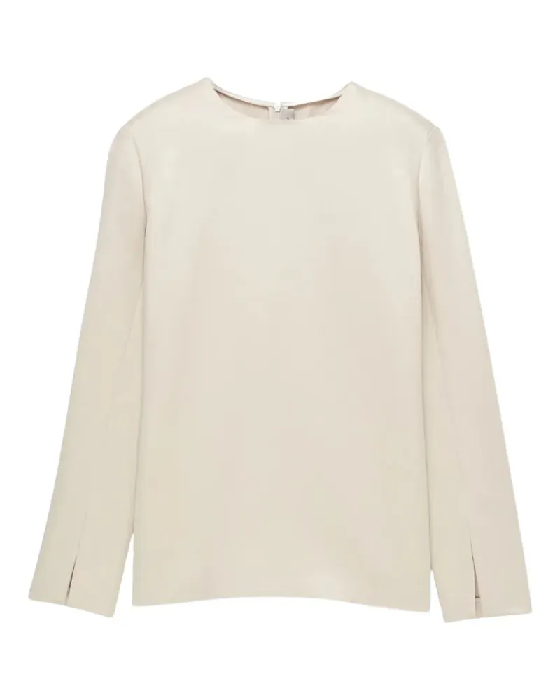 Carven split-cuff top - Nude Nude