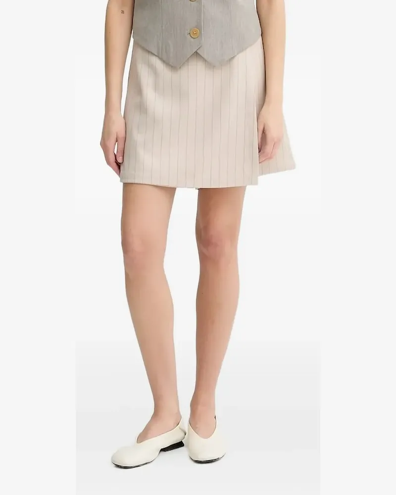 BRUUNS BAZAAR Shorts mit Nadelstreifen - Nude Nude