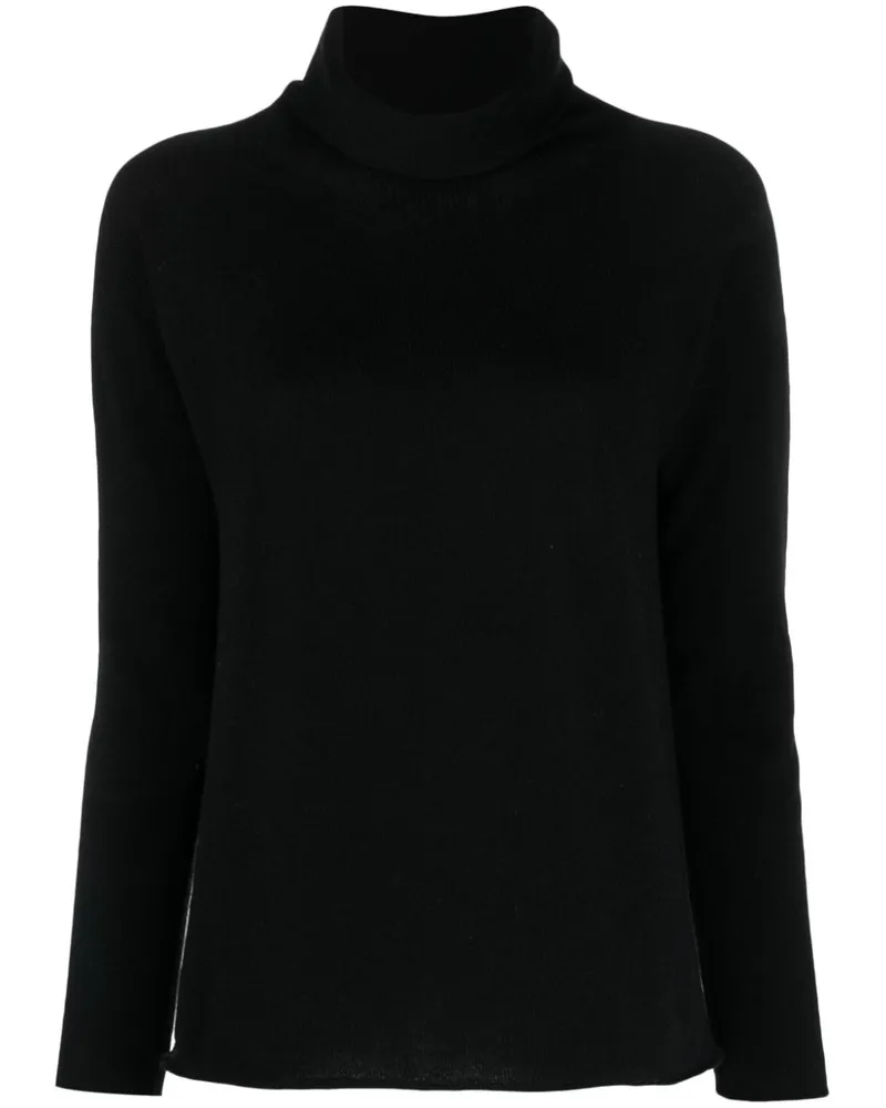 Lamberto Losani Kaschmirpullover mit Rollkragen - Schwarz Schwarz