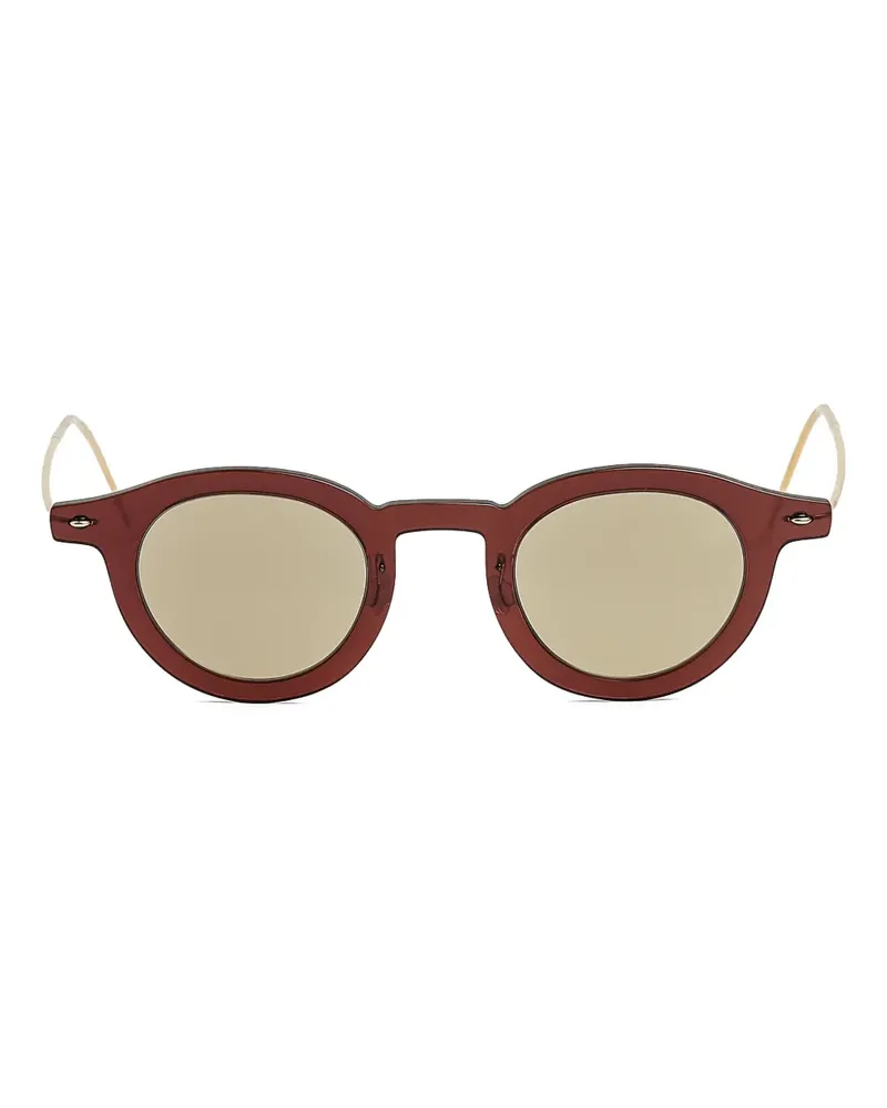 Lindberg Sonnenbrille mit rundem Gestell - Braun Braun