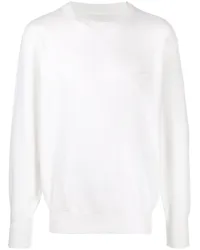 Prada Sweatshirt mit Logo-Applikation Weiß