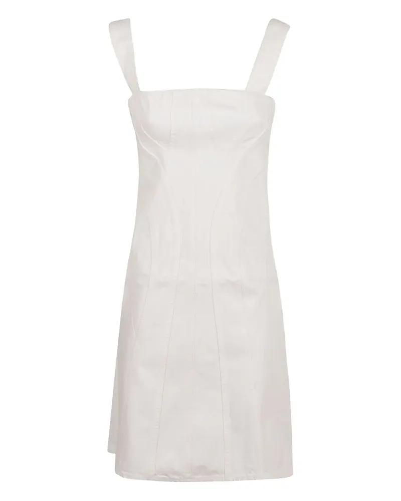 Stella McCartney square-neck panelled dress - Weiß Weiß