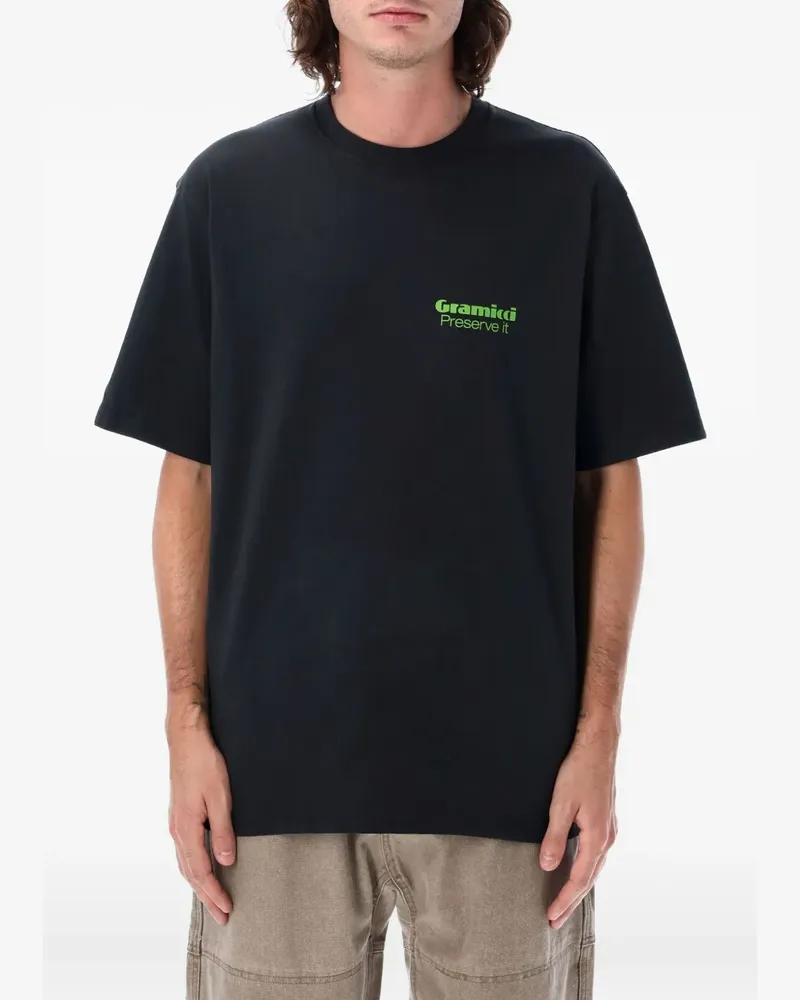 GRAMICCI T-Shirt mit Logo-Print - Schwarz Schwarz