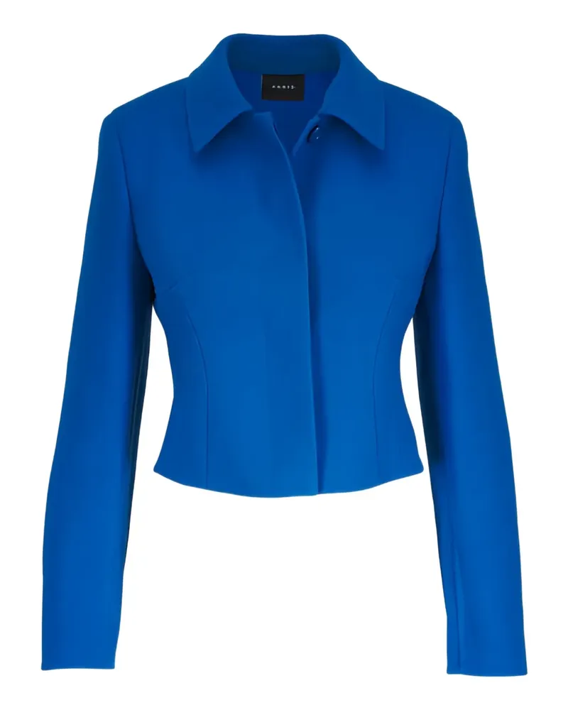Akris collar long-sleeve jacket - Blau Blau
