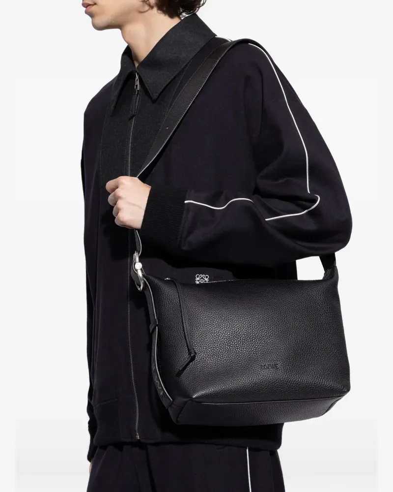 Loewe Cubi Schultertasche - Schwarz Schwarz