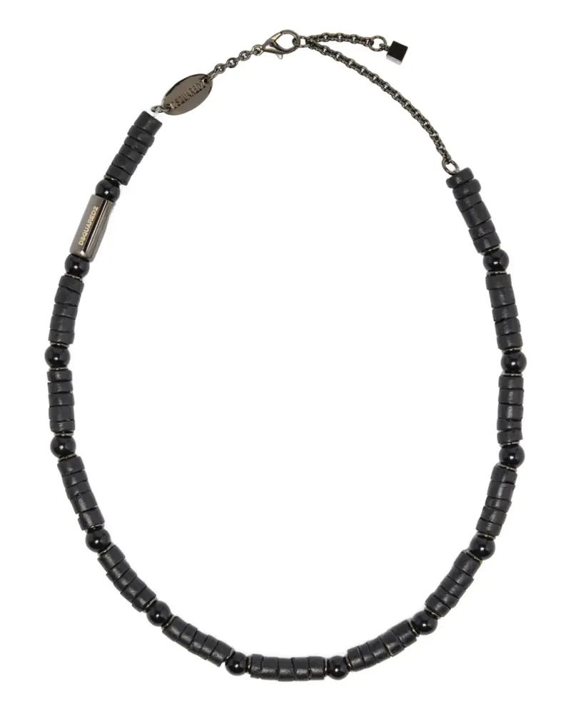 Dsquared2 Summer Halskette mit Perlen - Schwarz Schwarz