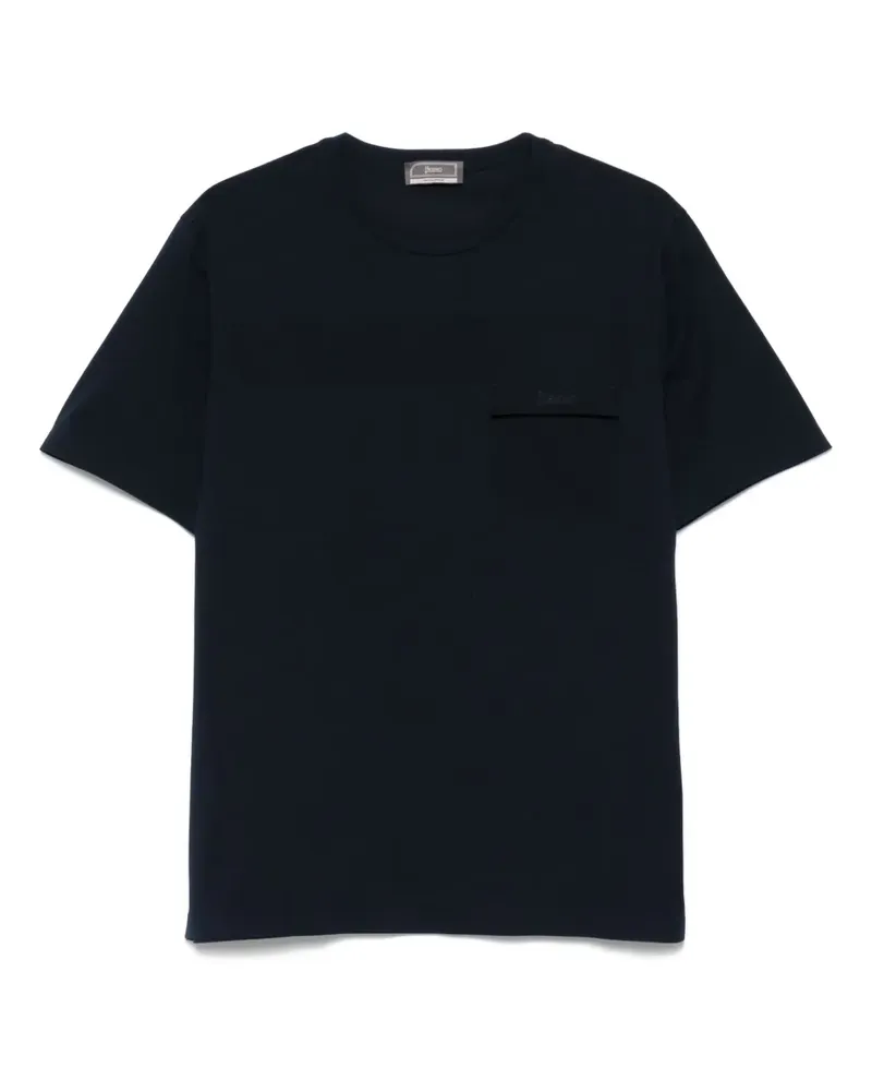 Herno T-Shirt aus Jersey - Blau Blau