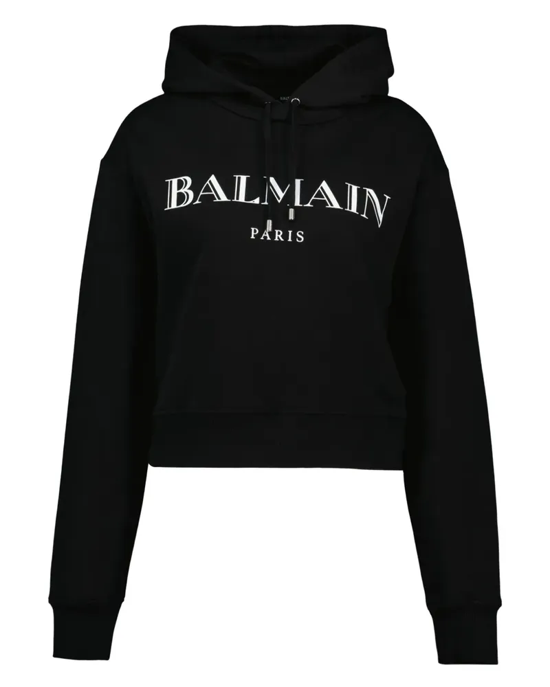 Balmain Hoodie mit Logo-Print - Schwarz Schwarz