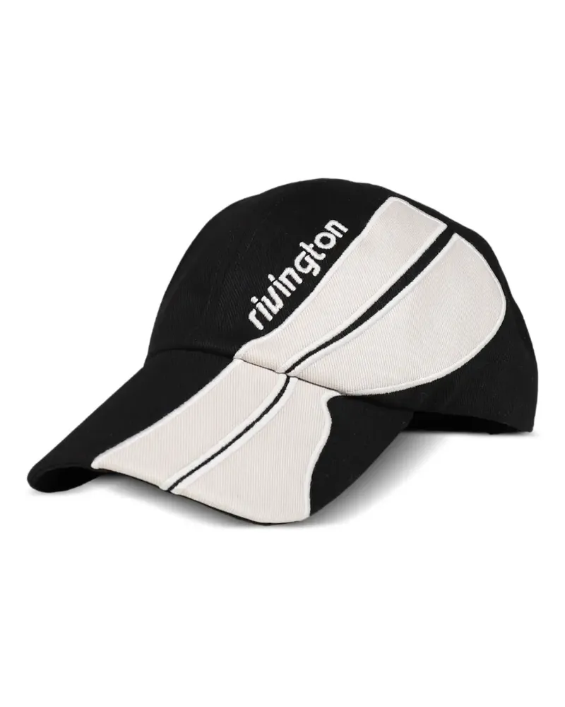 RRR123 Trappist Baseballkappe mit Logo-Stickerei - Schwarz Schwarz