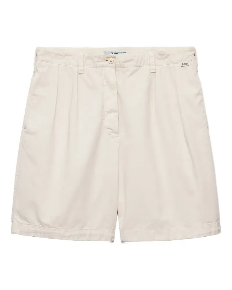 Prada old gabardine bermudas - Nude Nude