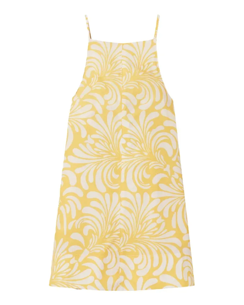 Twin-Set Minikleid mit Print - Gelb Gelb