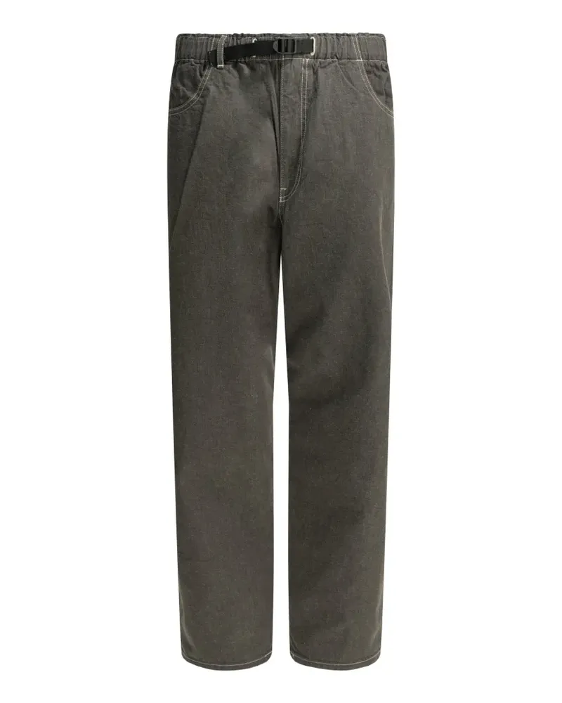 Danton belted contrast-stitch jeans - Grau Grau