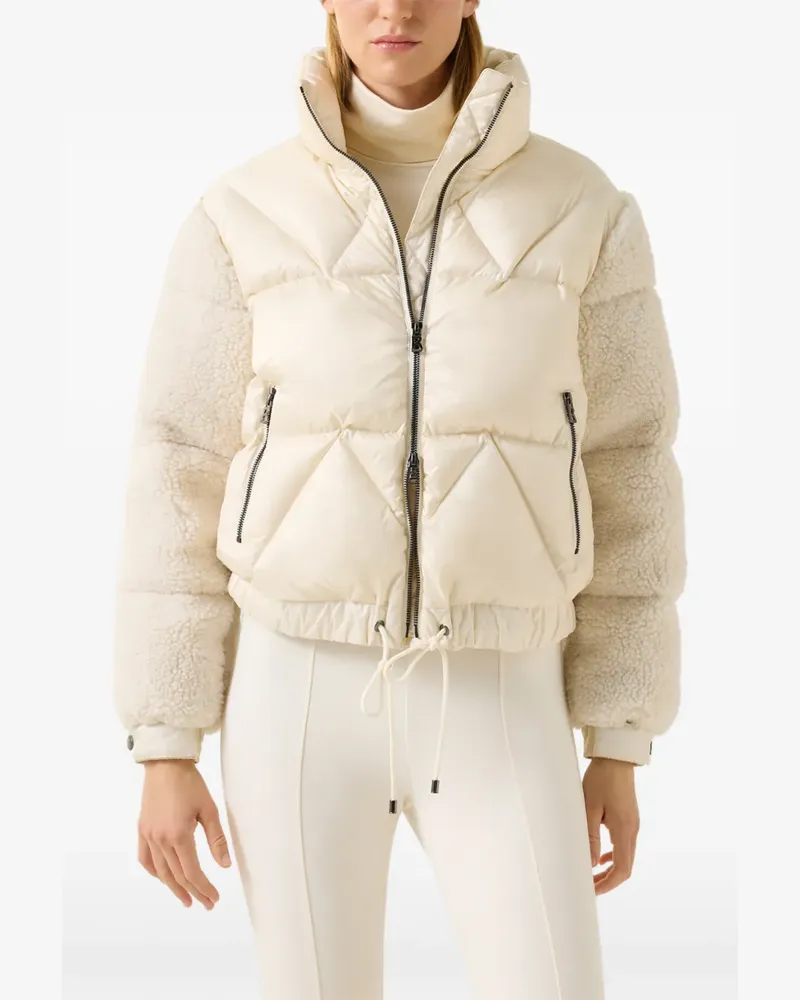 Bogner Gesteppte Quiny Jacke mit Teddy-Ärmeln - Nude Nude