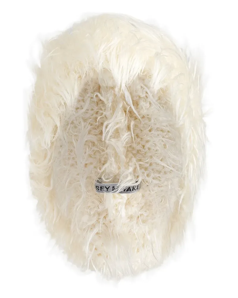 Issey Miyake Beanie aus Mohär - Weiß Weiß